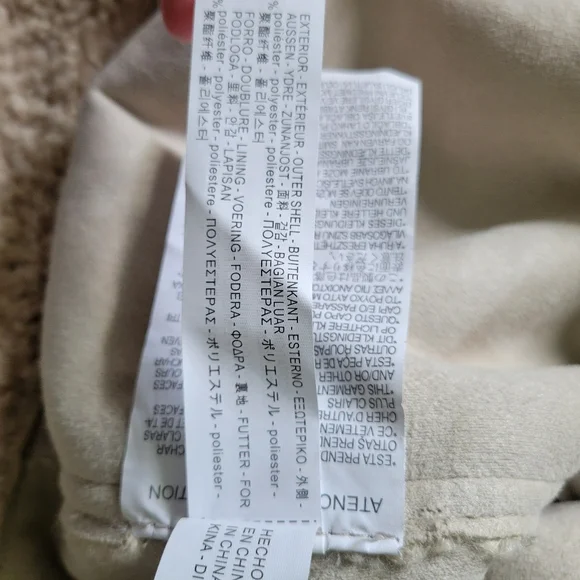 Zara Contrasting Faux Fur Shearling Jacket - Picture 13 of 13